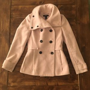 Pink pea coat